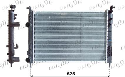 Frigair 0104.3045 - Radiators, Motora dzesēšanas sistēma autodraugiem.lv