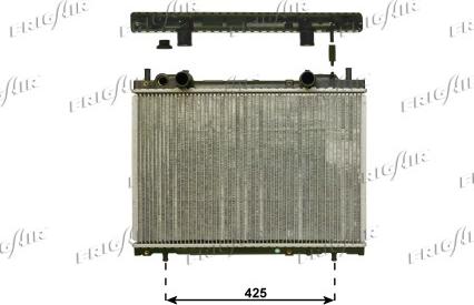 Frigair 0104.3087 - Radiators, Motora dzesēšanas sistēma autodraugiem.lv