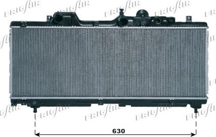 Frigair 0104.3027 - Radiators, Motora dzesēšanas sistēma autodraugiem.lv