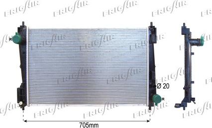 Frigair 0104.3128 - Radiators, Motora dzesēšanas sistēma autodraugiem.lv