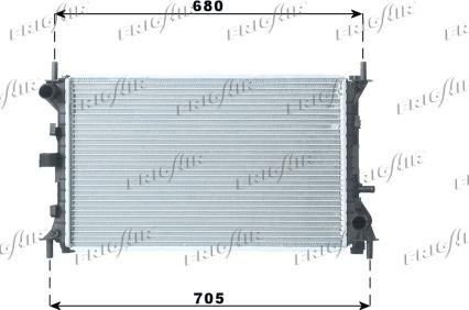 Frigair 0105.3048 - Radiators, Motora dzesēšanas sistēma autodraugiem.lv