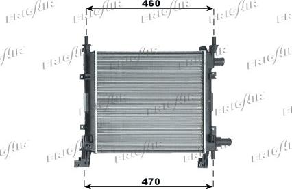 Frigair 0105.3055 - Radiators, Motora dzesēšanas sistēma autodraugiem.lv