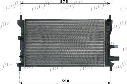 Frigair 0105.3060 - Radiators, Motora dzesēšanas sistēma autodraugiem.lv
