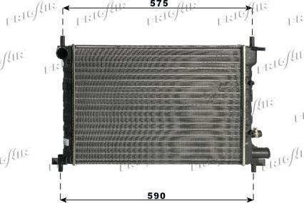 Frigair 0105.3063 - Radiators, Motora dzesēšanas sistēma autodraugiem.lv