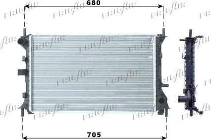 Frigair 0105.3067 - Radiators, Motora dzesēšanas sistēma autodraugiem.lv