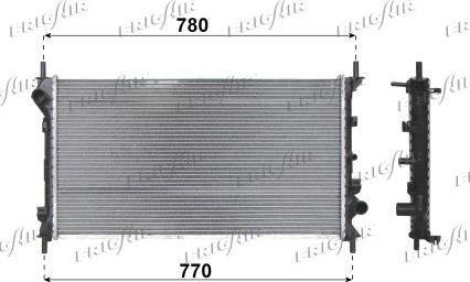 Frigair 0105.3101 - Radiators, Motora dzesēšanas sistēma autodraugiem.lv