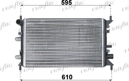 Frigair 0105.2035 - Radiators, Motora dzesēšanas sistēma autodraugiem.lv