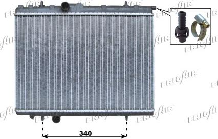 Frigair 0108.3069 - Radiators, Motora dzesēšanas sistēma autodraugiem.lv
