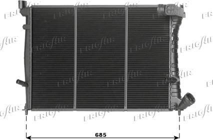 Frigair 0103.3026 - Radiators, Motora dzesēšanas sistēma autodraugiem.lv