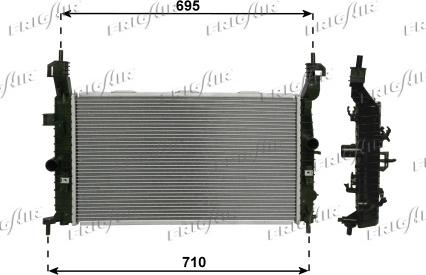 Frigair 0107.3095 - Radiators, Motora dzesēšanas sistēma autodraugiem.lv