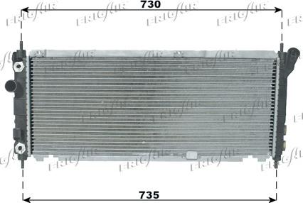 Frigair 0107.3044 - Radiators, Motora dzesēšanas sistēma autodraugiem.lv