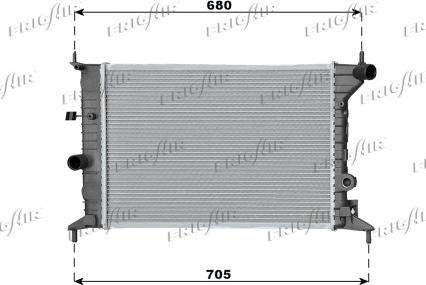 Frigair 0107.3048 - Radiators, Motora dzesēšanas sistēma autodraugiem.lv