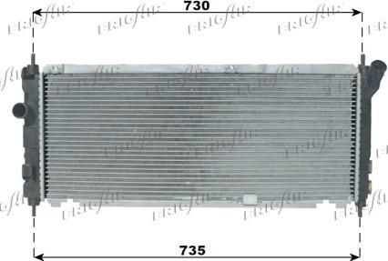 Frigair 0107.3043 - Radiators, Motora dzesēšanas sistēma autodraugiem.lv