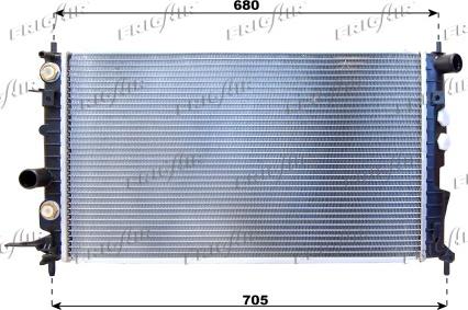 Frigair 0107.3058 - Radiators, Motora dzesēšanas sistēma autodraugiem.lv