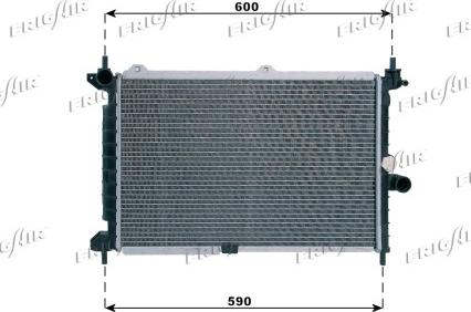 Frigair 0107.3001 - Radiators, Motora dzesēšanas sistēma autodraugiem.lv