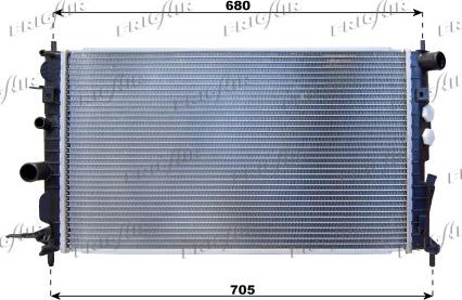 Frigair 0107.3081 - Radiators, Motora dzesēšanas sistēma autodraugiem.lv