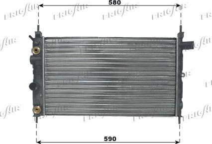 Frigair 0107.3031 - Radiators, Motora dzesēšanas sistēma autodraugiem.lv