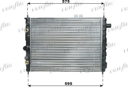 Frigair 0107.3025 - Radiators, Motora dzesēšanas sistēma autodraugiem.lv