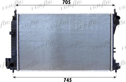 Frigair 0107.3102 - Radiators, Motora dzesēšanas sistēma autodraugiem.lv