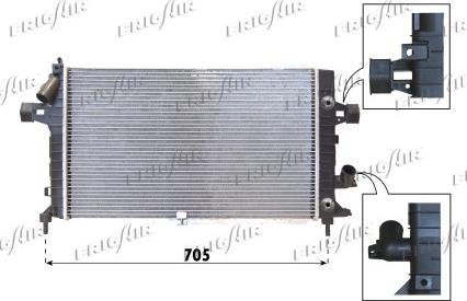 Frigair 0107.3116 - Radiators, Motora dzesēšanas sistēma autodraugiem.lv