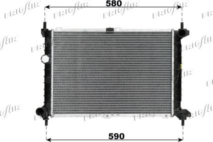 Frigair 0107.2046 - Radiators, Motora dzesēšanas sistēma autodraugiem.lv