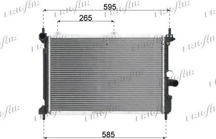 Frigair 0107.2038 - Radiators, Motora dzesēšanas sistēma autodraugiem.lv