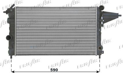 Frigair 0107.2020 - Radiators, Motora dzesēšanas sistēma autodraugiem.lv