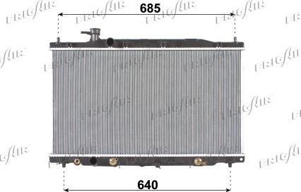 Frigair 0119.3028 - Radiators, Motora dzesēšanas sistēma autodraugiem.lv