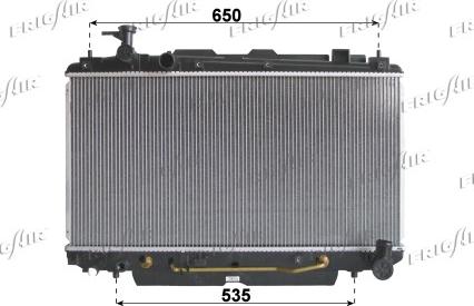 Frigair 0115.3170 - Radiators, Motora dzesēšanas sistēma autodraugiem.lv