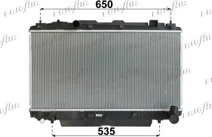 Frigair 0115.3171 - Radiators, Motora dzesēšanas sistēma autodraugiem.lv