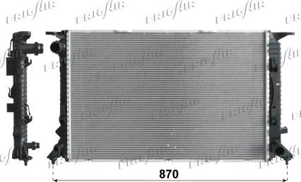 Frigair 0110.3144 - Radiators, Motora dzesēšanas sistēma autodraugiem.lv