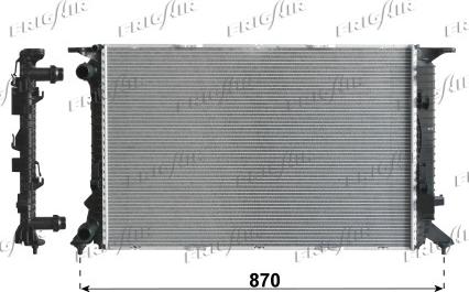 Frigair 0110.3142 - Radiators, Motora dzesēšanas sistēma autodraugiem.lv