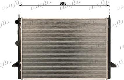 Frigair 0110.3162 - Radiators, Motora dzesēšanas sistēma autodraugiem.lv