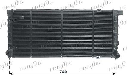 Frigair 0110.2093 - Radiators, Motora dzesēšanas sistēma autodraugiem.lv