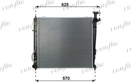 Frigair 0133.3045 - Radiators, Motora dzesēšanas sistēma autodraugiem.lv