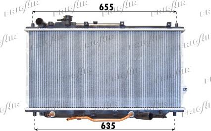 Frigair 0133.3007 - Radiators, Motora dzesēšanas sistēma autodraugiem.lv