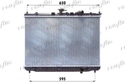 Frigair 0133.3025 - Radiators, Motora dzesēšanas sistēma autodraugiem.lv