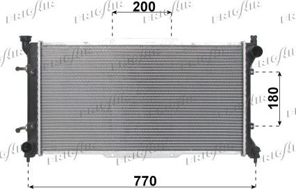 Frigair 0124.3001 - Radiators, Motora dzesēšanas sistēma autodraugiem.lv