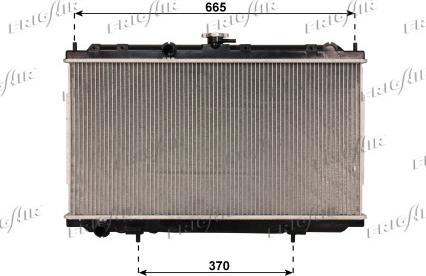 Frigair 0121.3053 - Radiators, Motora dzesēšanas sistēma autodraugiem.lv