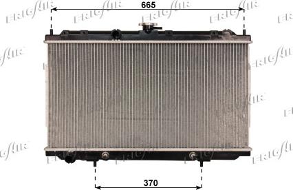 Frigair 0121.3064 - Radiators, Motora dzesēšanas sistēma autodraugiem.lv