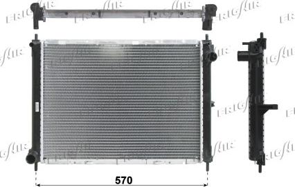 Frigair 0121.3024 - Radiators, Motora dzesēšanas sistēma autodraugiem.lv