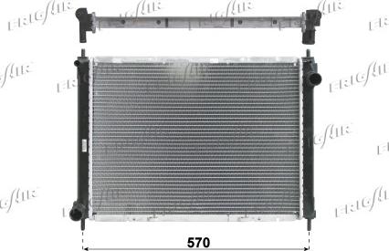 Frigair 0121.3025 - Radiators, Motora dzesēšanas sistēma autodraugiem.lv