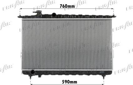 Frigair 0128.3095 - Radiators, Motora dzesēšanas sistēma autodraugiem.lv