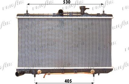 Frigair 0128.3098 - Radiators, Motora dzesēšanas sistēma autodraugiem.lv