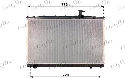 Frigair 0128.3109 - Radiators, Motora dzesēšanas sistēma autodraugiem.lv