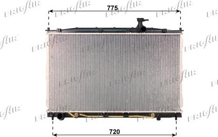 Frigair 0128.3110 - Radiators, Motora dzesēšanas sistēma autodraugiem.lv