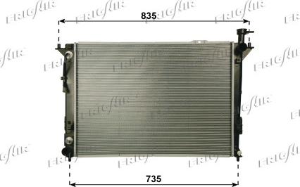 Frigair 0128.3112 - Radiators, Motora dzesēšanas sistēma autodraugiem.lv