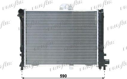 Frigair 0122.2070 - Radiators, Motora dzesēšanas sistēma autodraugiem.lv