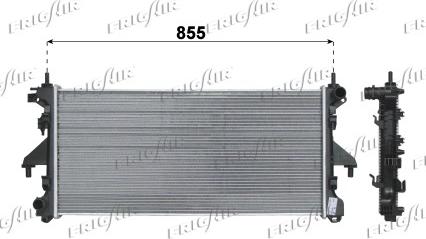 Frigair 0204.2039 - Radiators, Motora dzesēšanas sistēma autodraugiem.lv