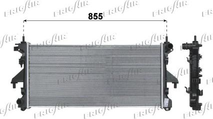 Frigair 0204.2037 - Radiators, Motora dzesēšanas sistēma autodraugiem.lv